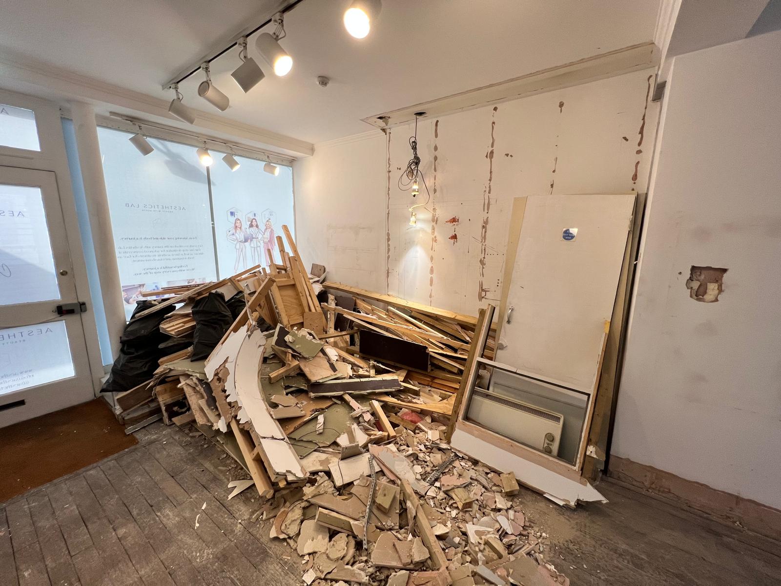 Belgravia clinic refurbishment during works by J&H Spaces