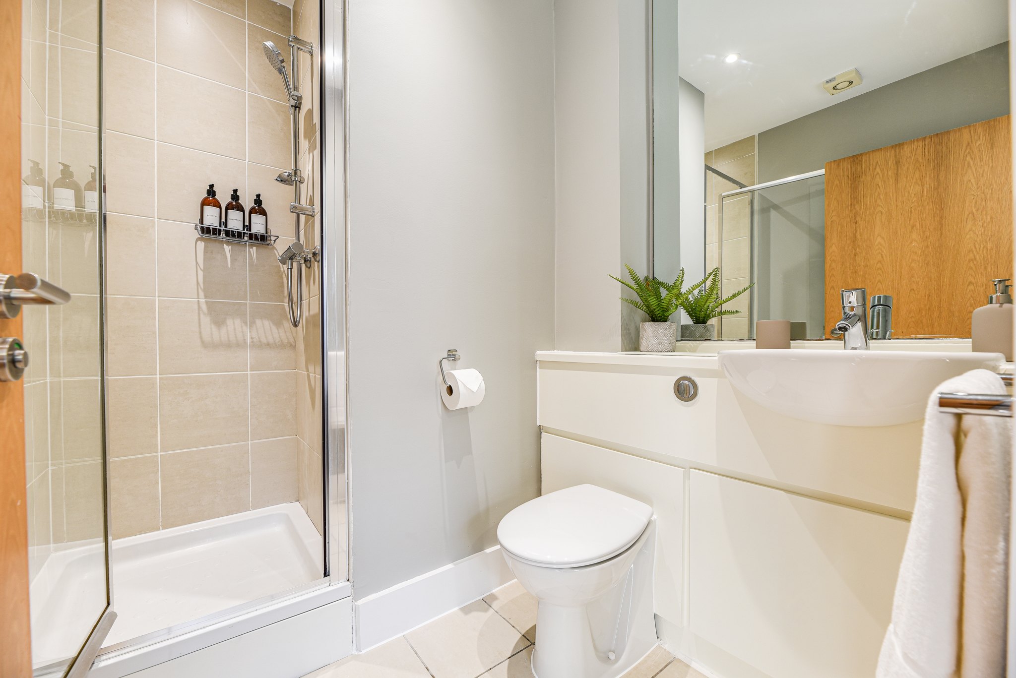 Manchester Piccadilly flat refurbishment by J&H Spaces, fully furnished and short let ready