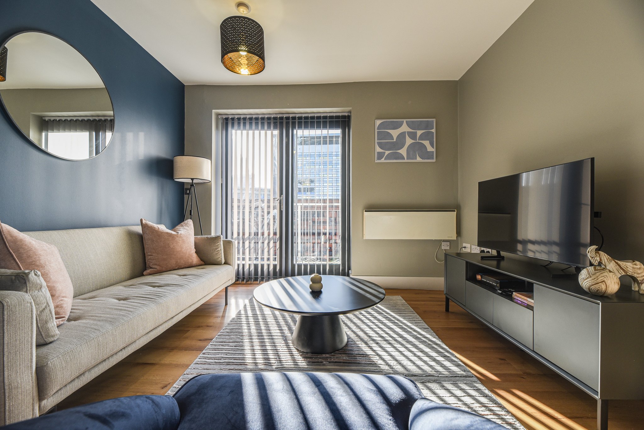 Manchester Piccadilly flat refurbishment by J&H Spaces, fully furnished and short let ready