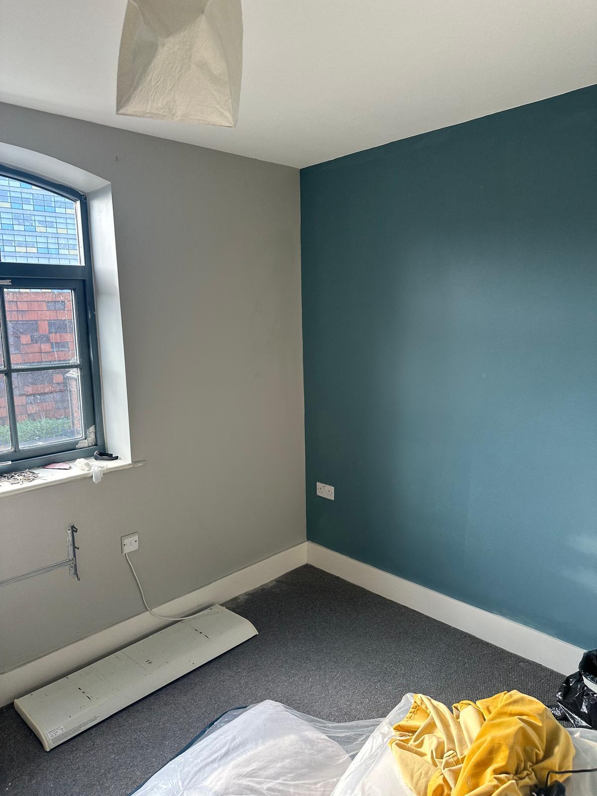 Manchester Piccadilly flat refurbishment work in progress by J&H Spaces