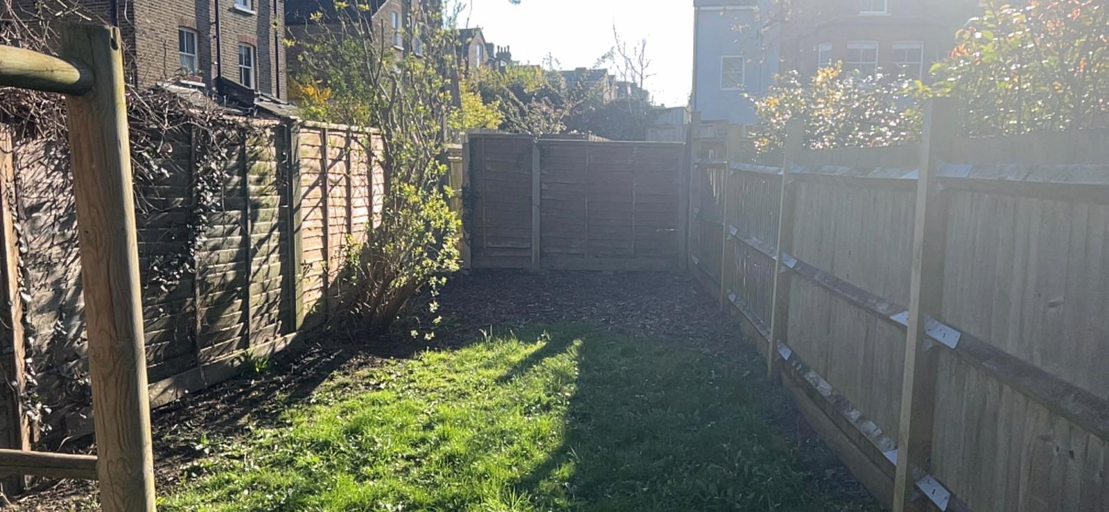 South West London garden before lawn replacement by J&H Spaces
